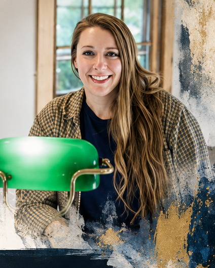 Portrait of fine artist and curator Kate McGraw